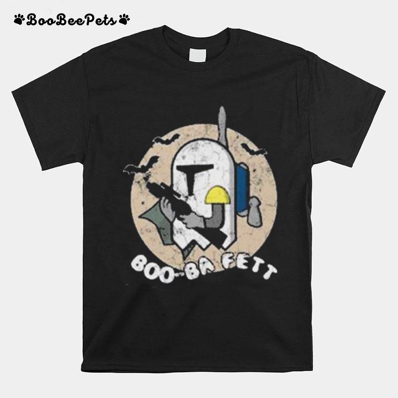 Mandalorian Boo Ba Fett Halloween Spooky T-Shirt