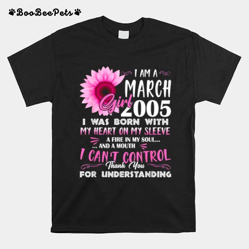 March Girl 2005 16Th Birthday Gift 16 Years Old Tee T-Shirt