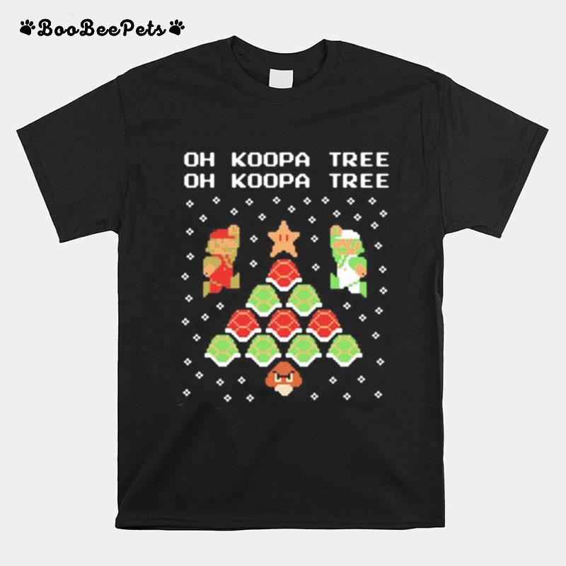 Mario Oh Koopa Tree Ugly Merry Christmas T-Shirt