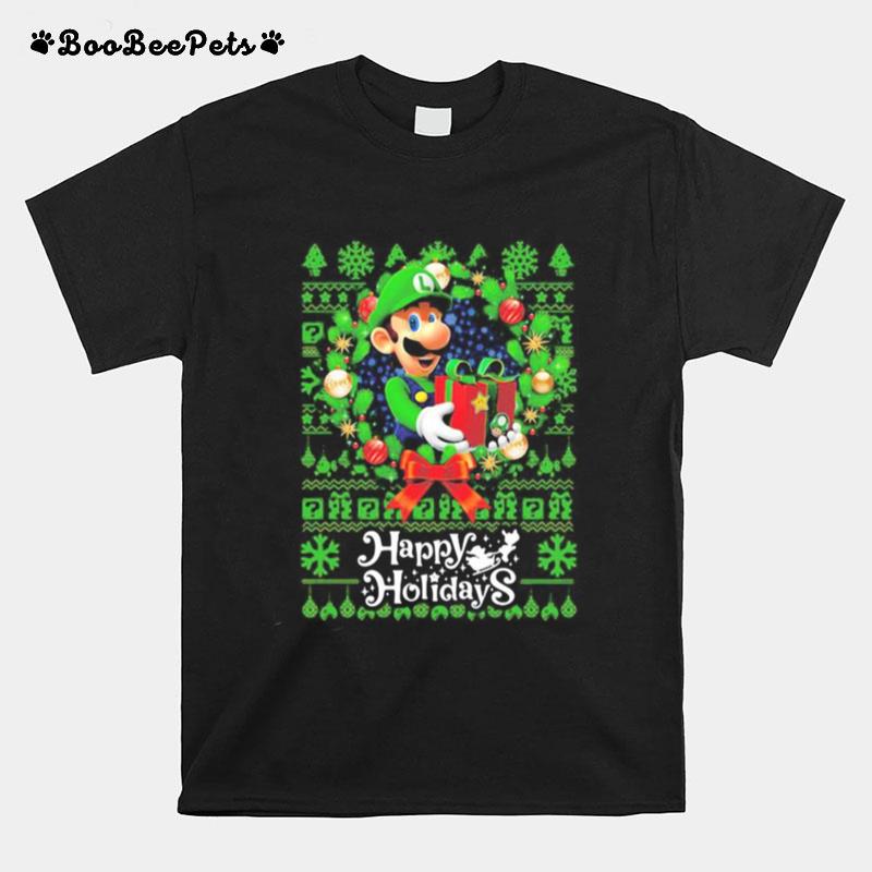 Mario Ugly Merry Christmas Happy Holidays T-Shirt