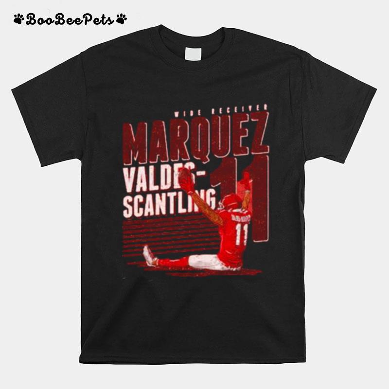 Marquez Valdes Scantling Wide Receiver Kansas City Chiefs Celebrate T-Shirt