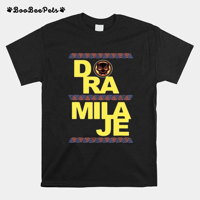 Marvel Black Panther Movie Dora Milaje Text T-Shirt