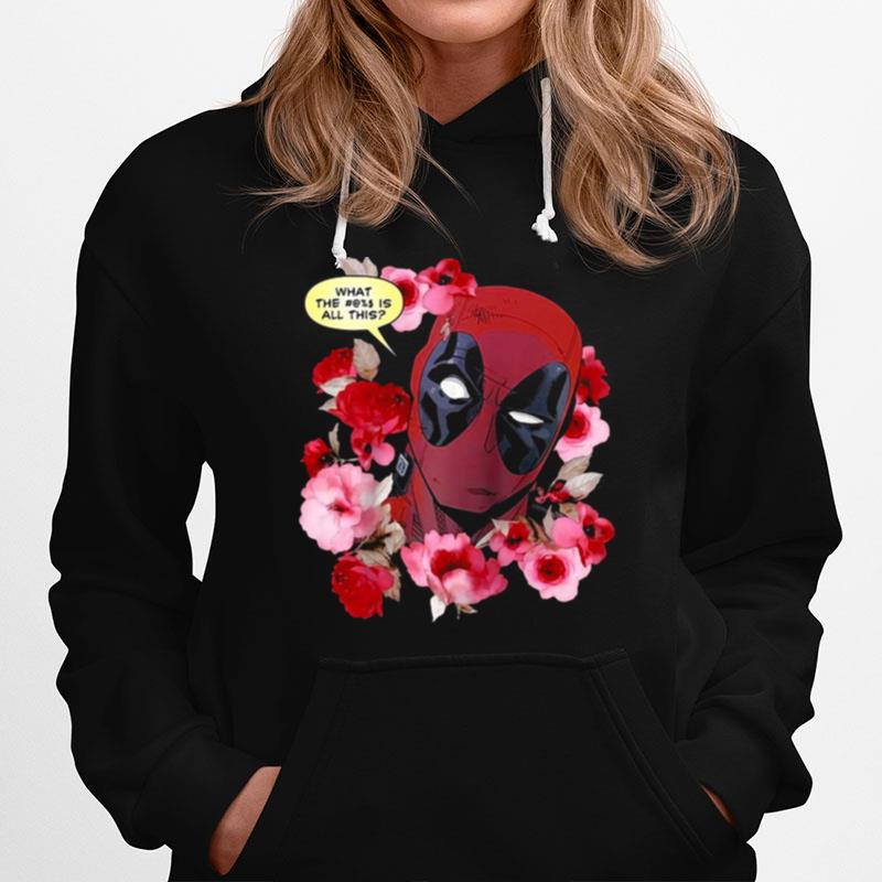 Marvel Deadpool What The Flower Crown Raglan Baseball Hoodie