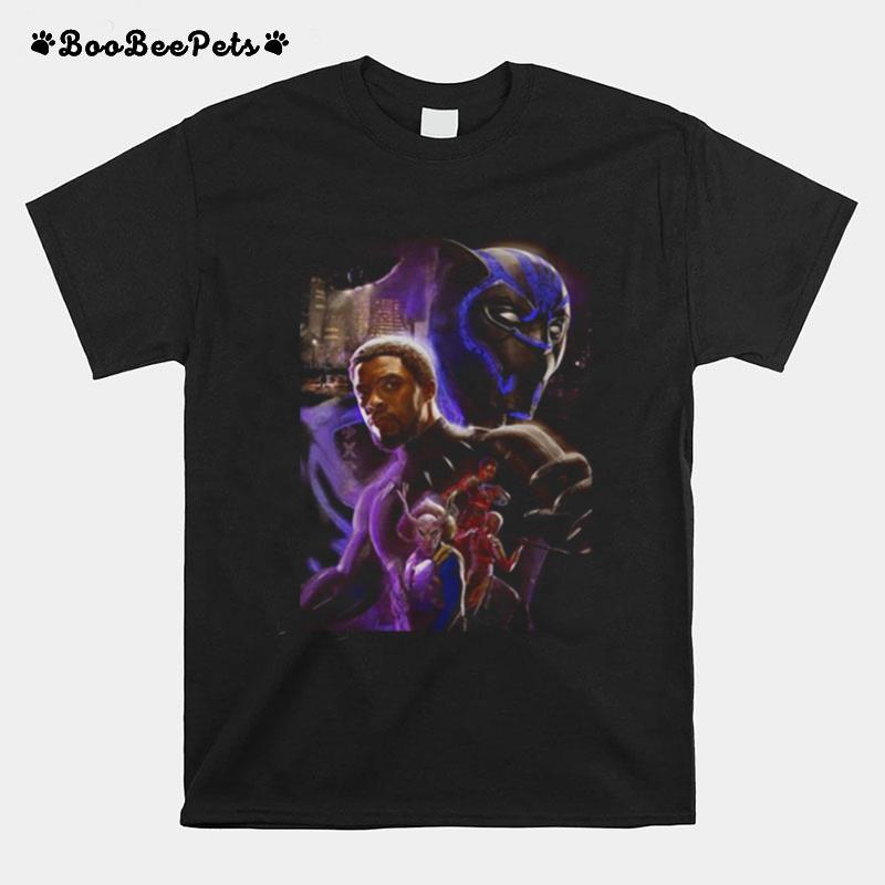 Marvel Heroes Black Panther Rip Chadwick Boseman Actor T-Shirt