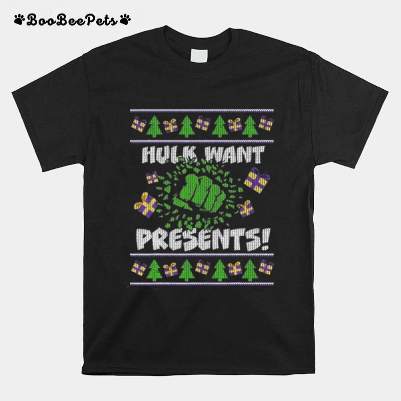 Marvel Hulk Smash Presents Holiday T-Shirt