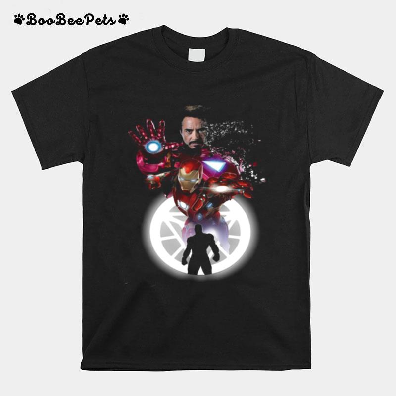 Marvel Iron Man Tony Stark Circle Light T-Shirt