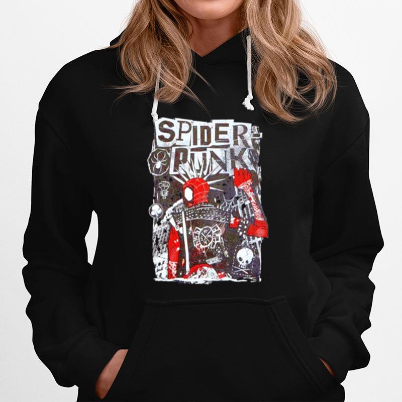 Marvel Spider Man Across The Spider Verse Spider Punk Hoodie