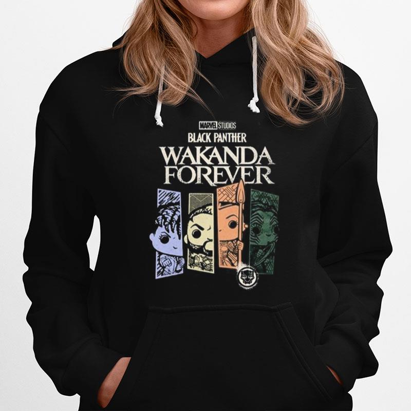 Marvel Studios Black Panther Chibi Wakanda Forever 2022 Hoodie