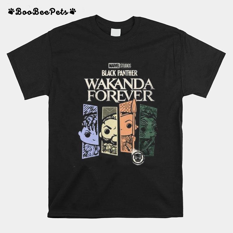 Marvel Studios Black Panther Chibi Wakanda Forever 2022 T-Shirt