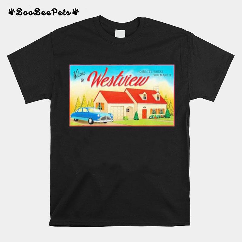 Marvel Wandavision Welcome To Westview Retro T-Shirt