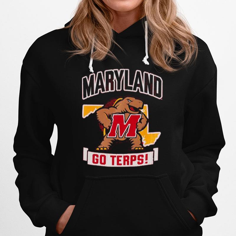 Maryland Terrapins Strong Mascot Go Terps Hoodie