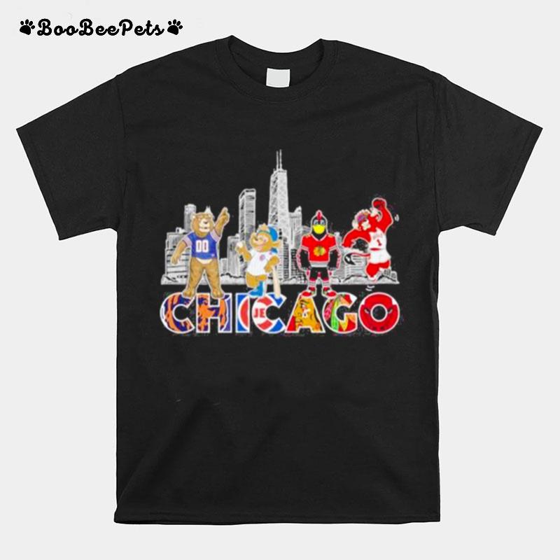 Mascot Chicago Skyline 2023 T-Shirt