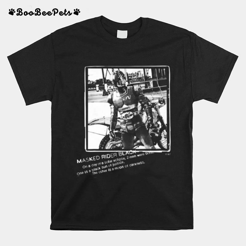 Masked Rider Black Designed By Yoshito Sugawara T-Shirt