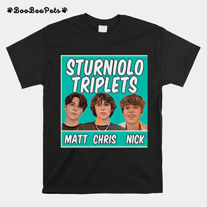 Matt Chris Nick Sturniolo Triplets State T-Shirt