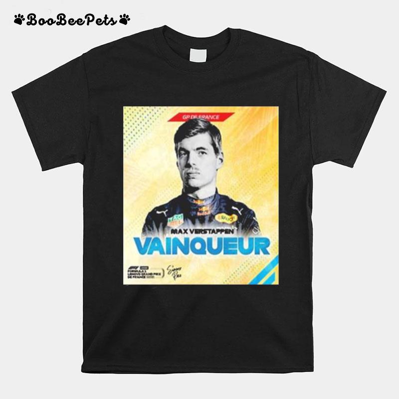 Max Verstappen Winner The 2022 French Grand Prix T-Shirt