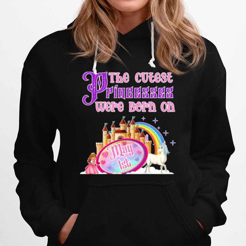 May 1St Birthday Girl Princess Unicorn Rainbow Hoodie