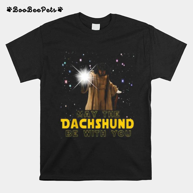 May The Dachshund Be With You Star T-Shirt