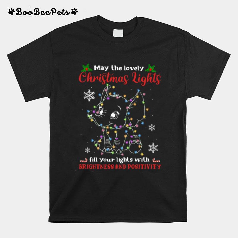 May The Lovely Christmas Lights Fill Your Lights With Brightness And Positivity T-Shirt