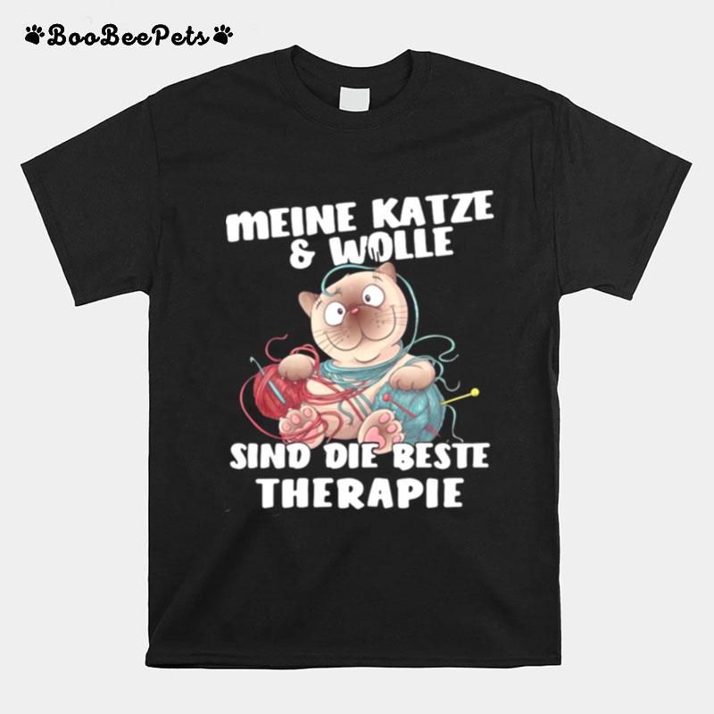 Meine Katze Wolle Sind Die Beste Therapie T-Shirt