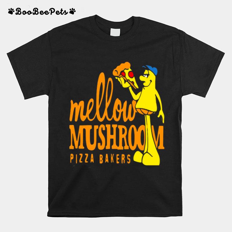 Mellow Climbing Merchandise Mushroom Pizza Bakers T-Shirt