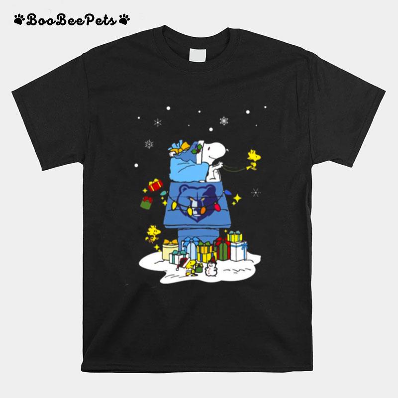 Memphis Grizzlies Santa Snoopy Wish You A Merry Christmas 2022 T-Shirt