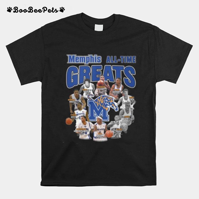 Memphis Tigers All Time Great Signatures T-Shirt