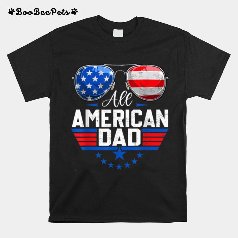Mens All American Dad 4Th Of July Usa Dad Family Matching Outfit T B0B45Mxktx T-Shirt