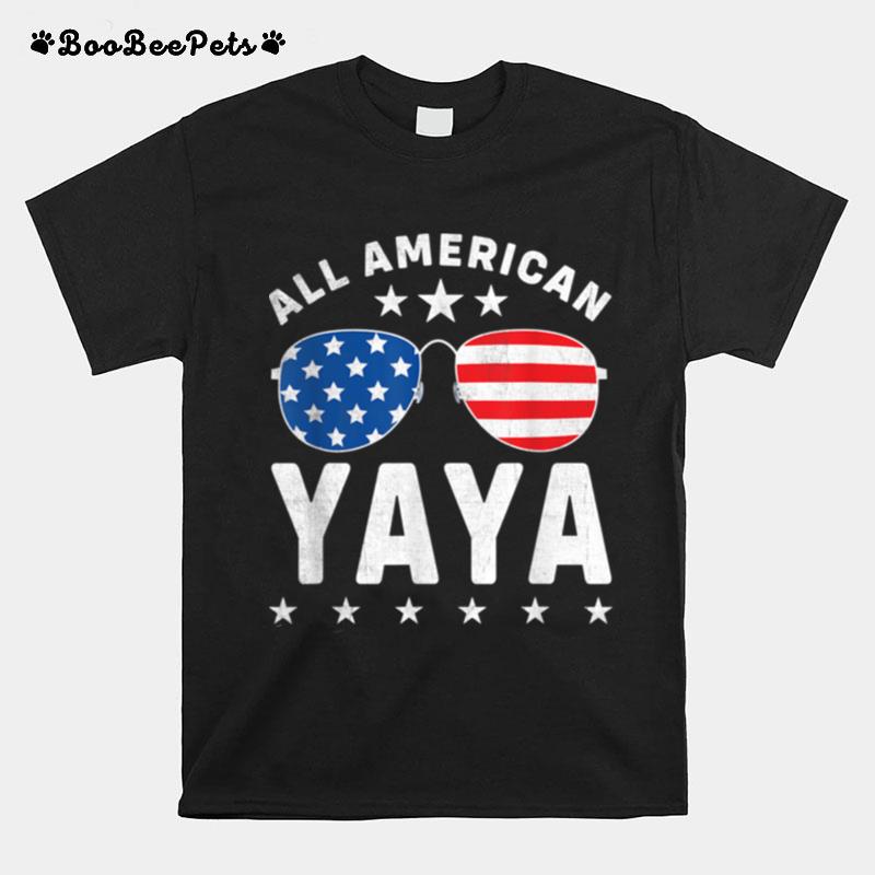 Mens All American Yaya 4Th Of July Sunglasses And Stars T B0B45Knwbx T-Shirt