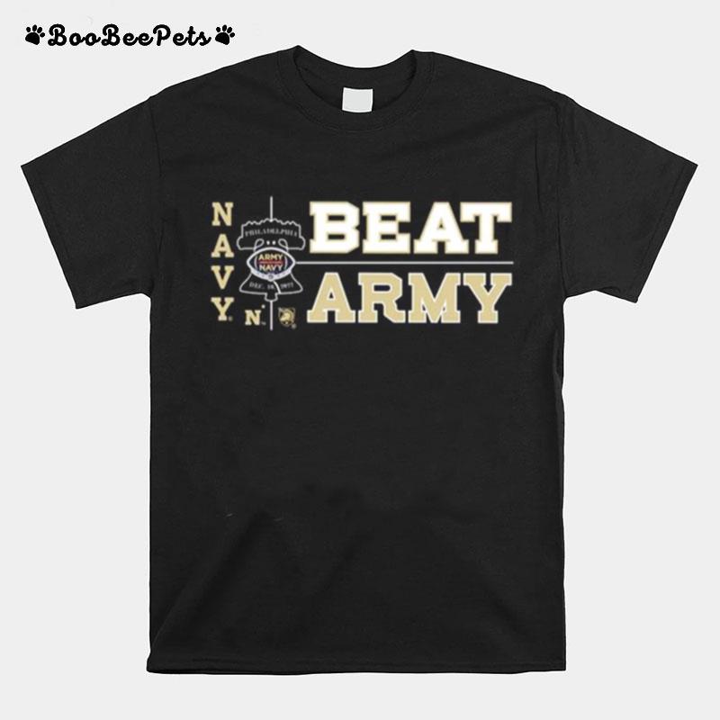 Mens Blue 84 Navy Navy Midshipmen Rivalry Beat Army T-Shirt