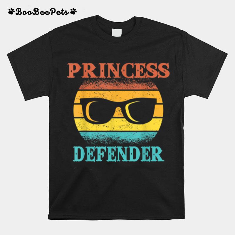 Mens Funny Tee For Fathers Day Princess Defender Of Daughters T B09Zkxk5Sk T-Shirt