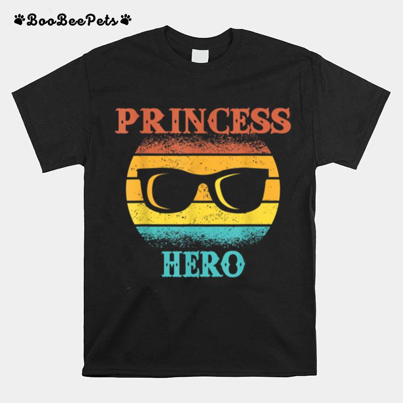 Mens Funny Tee For Fathers Day Princess Hero Of Daughters T B09Zl1Rjl2 T-Shirt