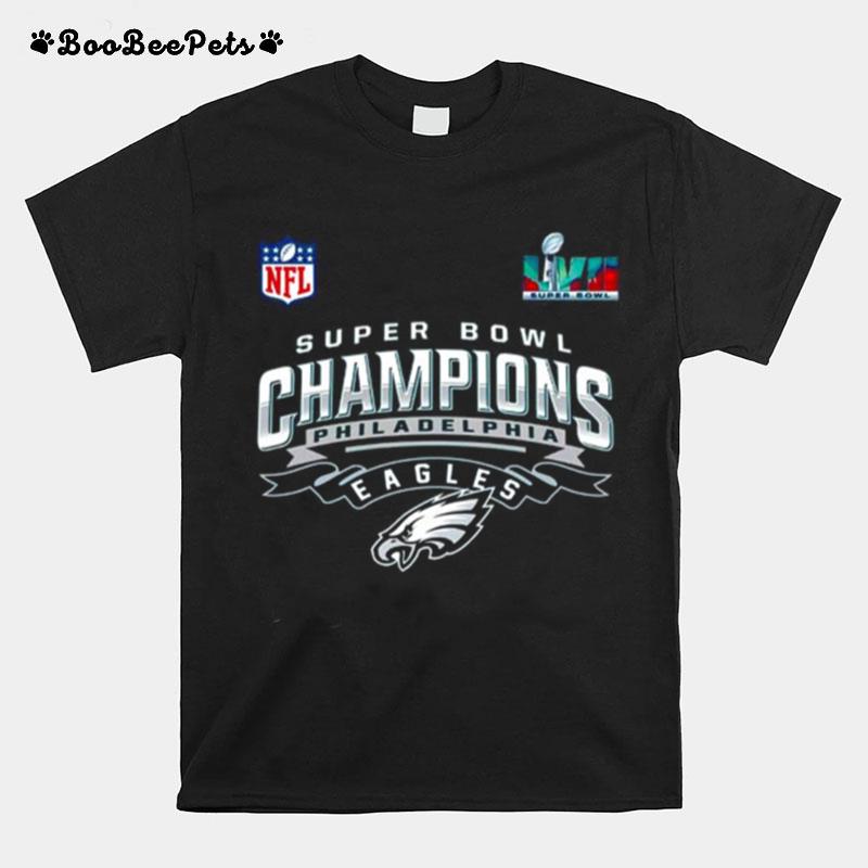 Mens Nfl Philadelphia Eagles Super Bowl Lvii 2023 Champions T-Shirt