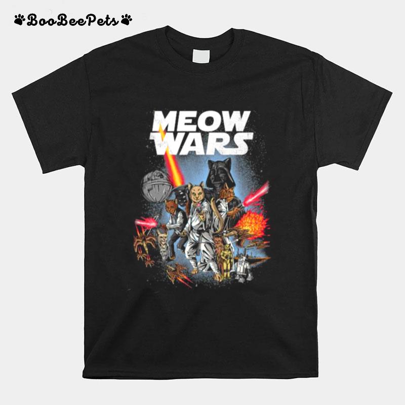 Meow Wars Cat Wars Cat Lover T-Shirt