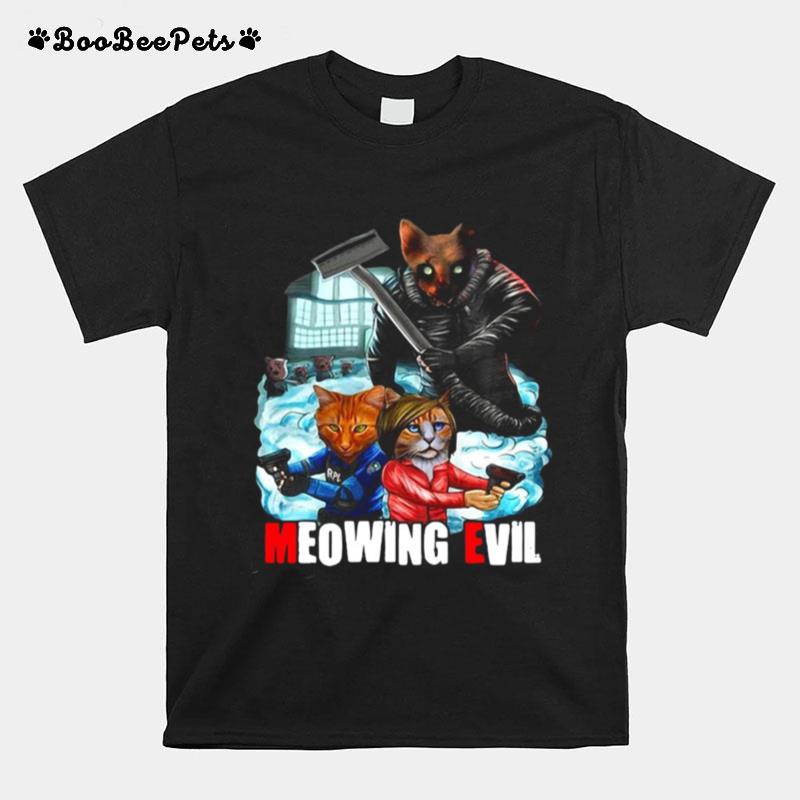 Meowing Evil Halloween T-Shirt