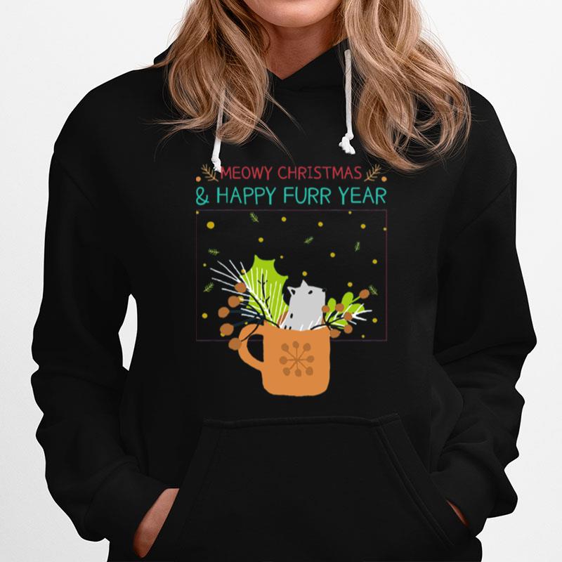 Meowy Christmas Happy Furr Year Hoodie