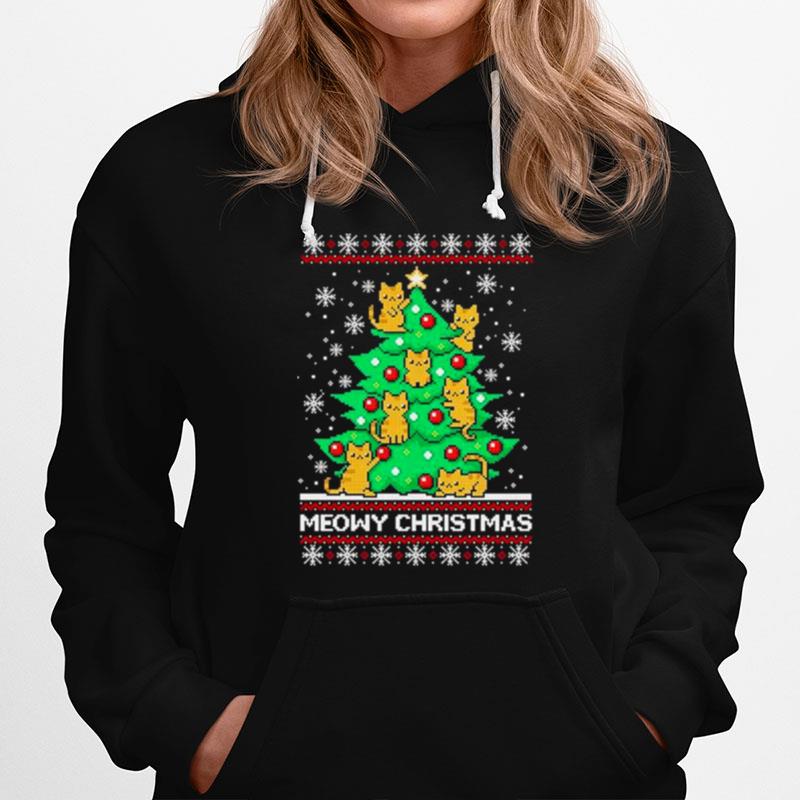 Meowy Christmas Ugly Christmas Sweater Hoodie