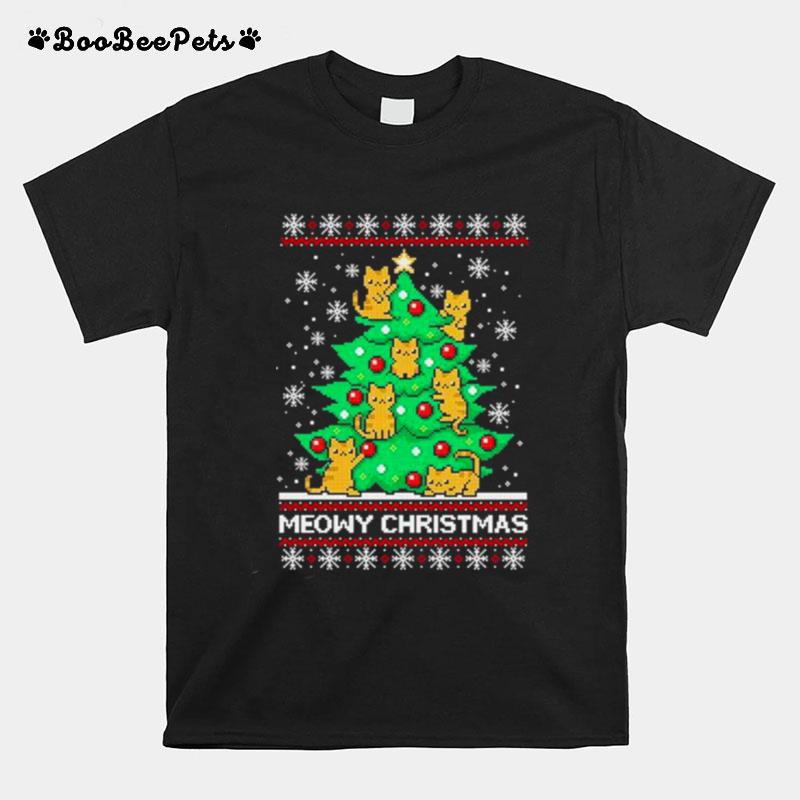 Meowy Christmas Ugly Christmas Sweater T-Shirt