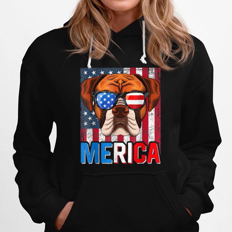 Merica Boxer Dog 4Th Of July Gifts American Flag T B0B2R7X2L7 Hoodie