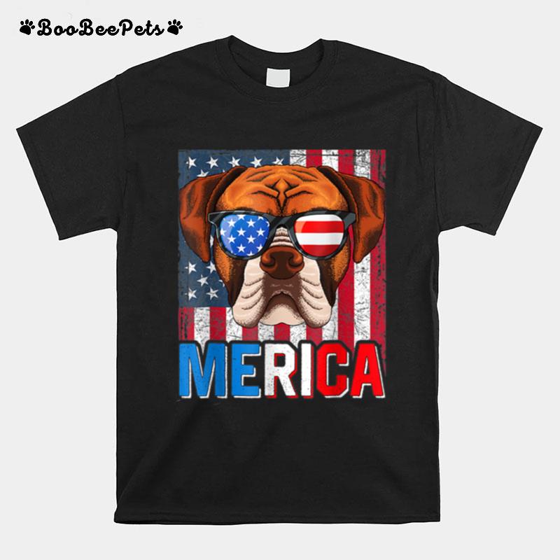 Merica Boxer Dog 4Th Of July Gifts American Flag T B0B2R7X2L7 T-Shirt