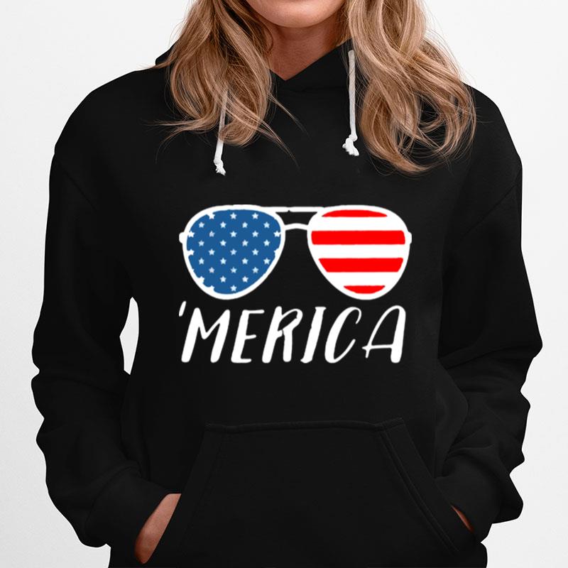 Merica Flag Sunglasses Americana Usa Hoodie