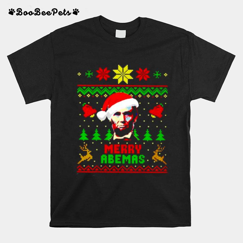 Merry Abemas Santa Abraham Lincoln Christmas T-Shirt