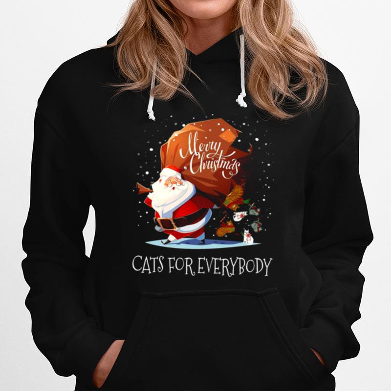 Merry Christmas Cats For Everybody Hoodie