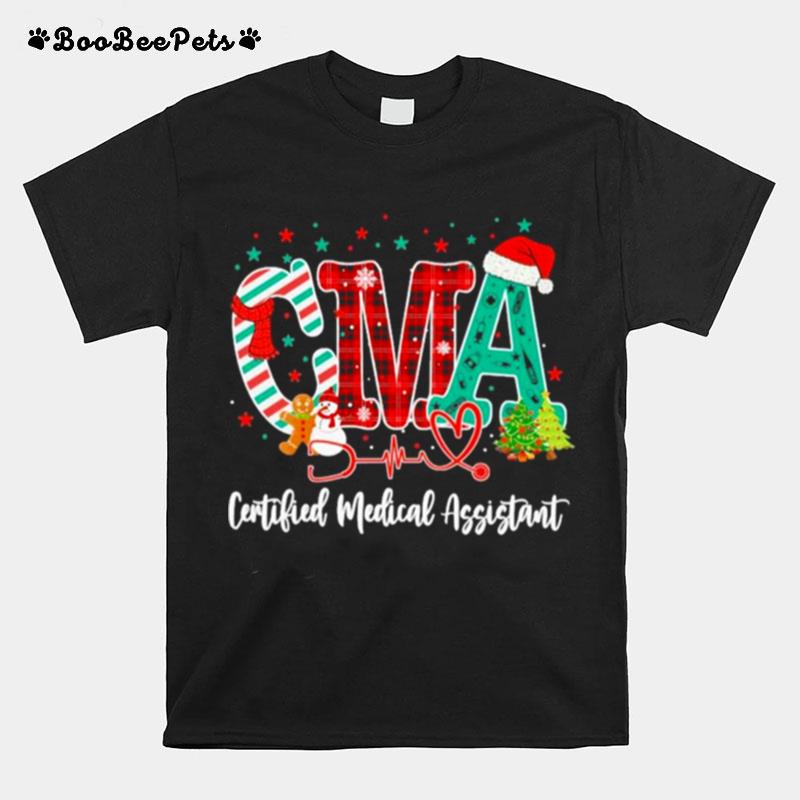 Merry Christmas Cma Certified Medical Assistant T-Shirt