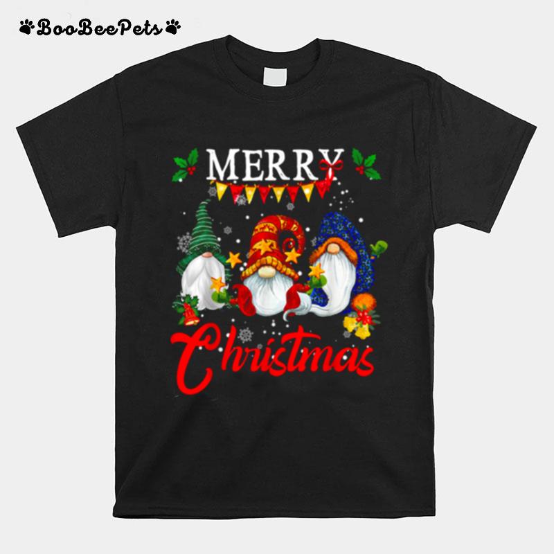 Merry Christmas Gnomies Christmas Gnome Xmas Women T-Shirt