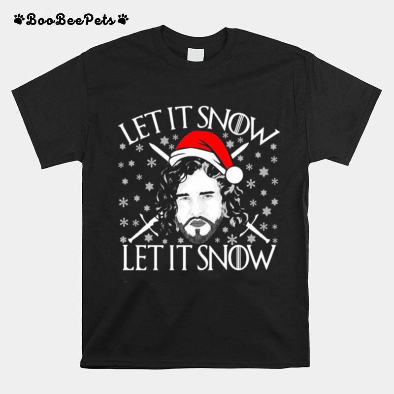 Merry Christmas Jon Let It Snow Let It Snow T-Shirt