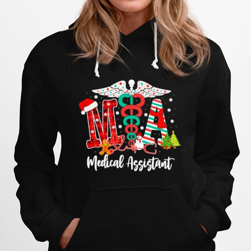 Merry Christmas Ma Medical Assistant Hoodie