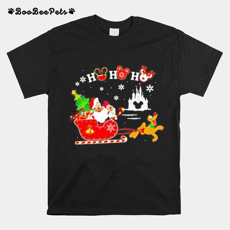 Merry Christmas Mickey Mouse Ho Ho Ho T-Shirt