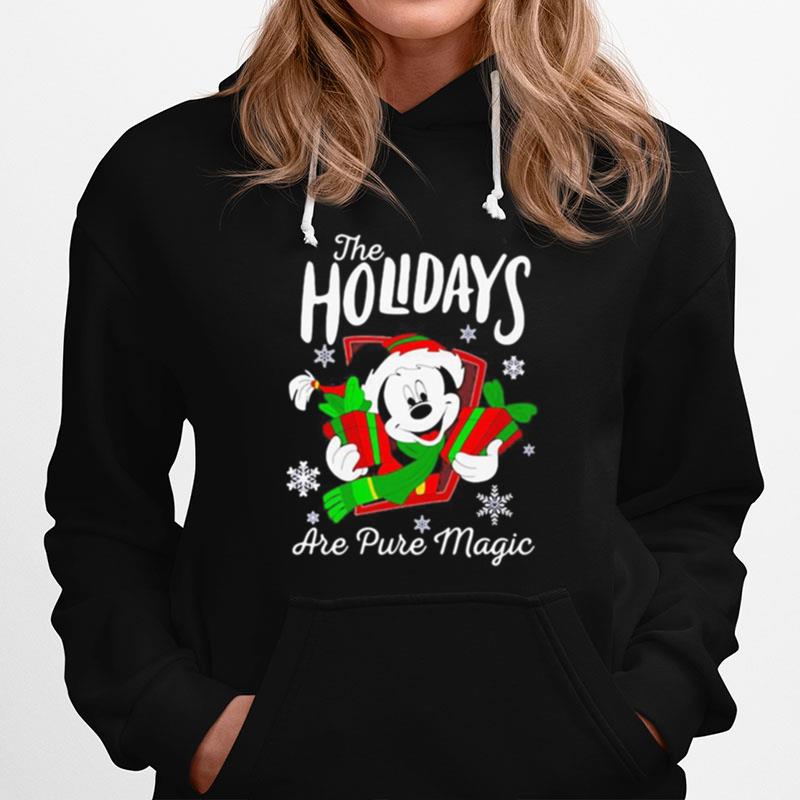 Merry Christmas Mickey Mouse The Holidays Are Pure Magic Hoodie