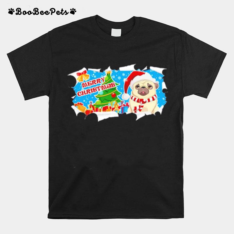 Merry Christmas Pug T-Shirt