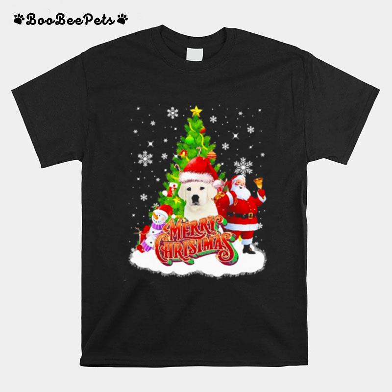 Merry Christmas Santa Claus White Labrador Sweater T-Shirt